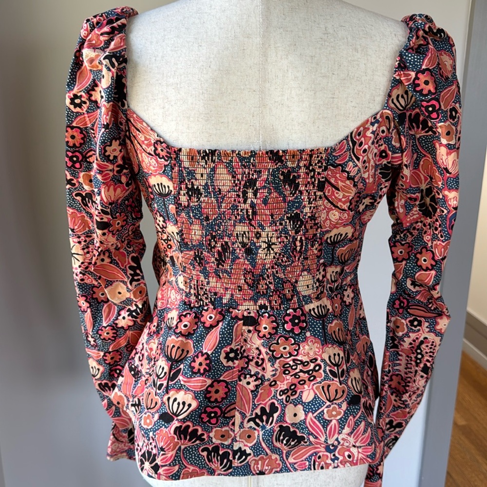 A.L.C. Multicolor Floral Blouse - like new! - Picture 2 of 8